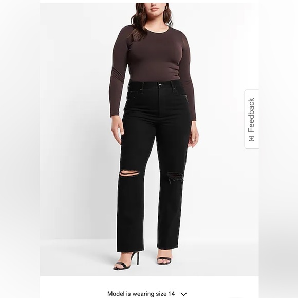 Express Black baggy Jeans - Picture 4 of 11